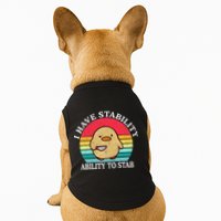 I Have Stability Ability To Stab Meme Funny Duck Retro Doggie Tank