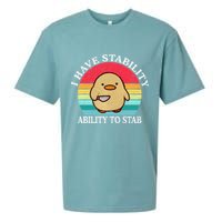 I Have Stability Ability To Stab Meme Funny Duck Retro Sueded Cloud Jersey T-Shirt