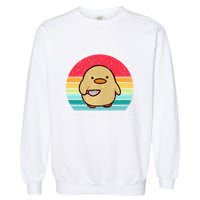 I Have Stability Ability To Stab Meme Funny Duck Retro Garment-Dyed Sweatshirt