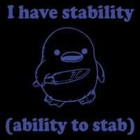 I Have Stability Ability To Stab Funny Drawstring Bag
