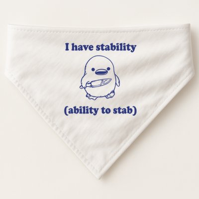 I Have Stability Ability To Stab Funny USA-Made Doggie Bandana