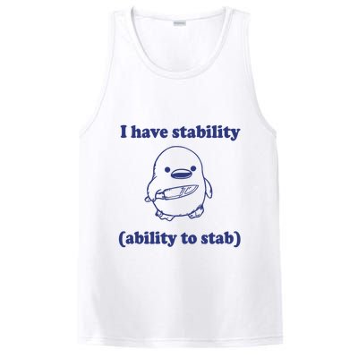 I Have Stability Ability To Stab Funny PosiCharge Competitor Tank