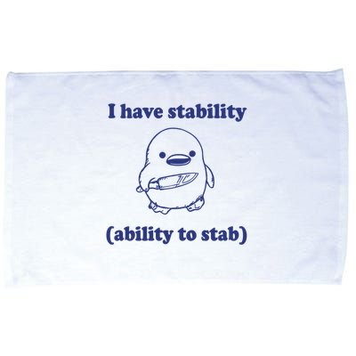 I Have Stability Ability To Stab Funny Microfiber Hand Towel