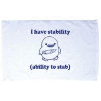 I Have Stability Ability To Stab Funny Microfiber Hand Towel