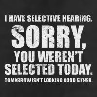 I Have Selective Hearing 7 Panel Mesh Trucker Snapback Hat