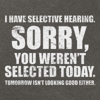 I Have Selective Hearing Cotton Canvas Backpack