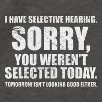 I Have Selective Hearing Vector Backpack