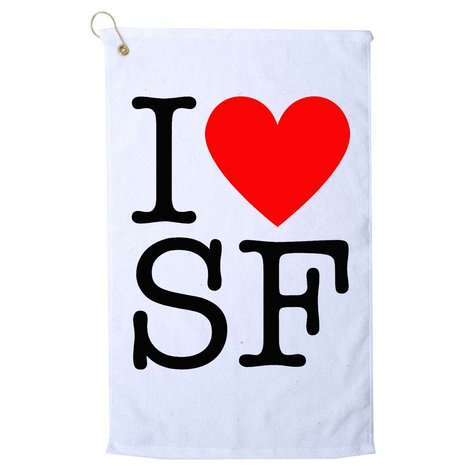 I Heart San Francisco I Love Sf Golf Towel