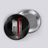 Ice Hockey Stick USA Flag Sports Patriotic Hockey Player Button