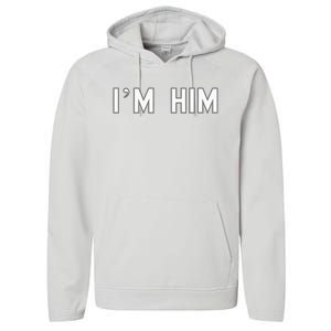 I’M Him School Pride Cute Gag Funny Fan Performance Fleece Hoodie