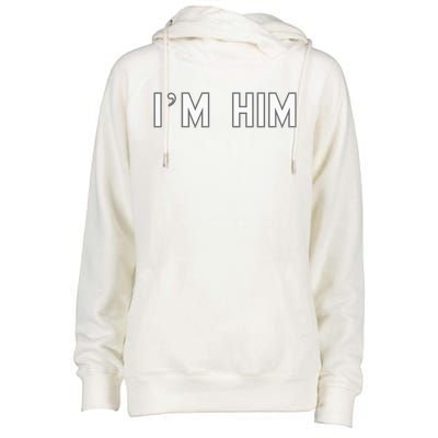 I’M Him School Pride Cute Gag Funny Fan Womens Funnel Neck Pullover Hood