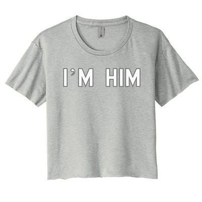 I’M Him School Pride Cute Gag Funny Fan Women's Crop Top Tee