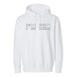 I’M Him School Pride Cute Gag Funny Fan Garment-Dyed Fleece Hoodie