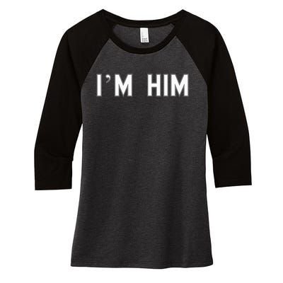 I’M Him School Pride Cute Gag Funny Fan Women's Tri-Blend 3/4-Sleeve Raglan Shirt