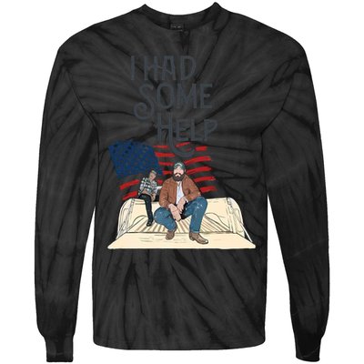 I Had Some Help Malone Post Tie-Dye Long Sleeve Shirt