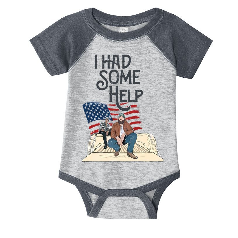 I Had Some Help Malone Post Infant Baby Jersey Bodysuit