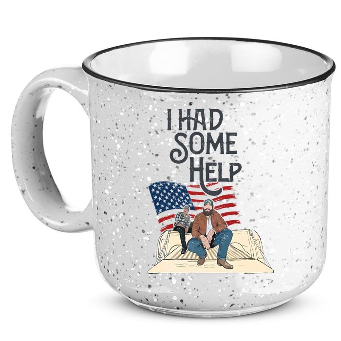 I Had Some Help Malone Post 15oz Campfire Ceramic Mug