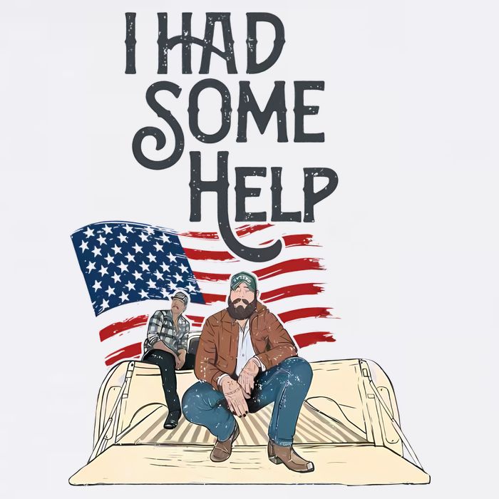 I Had Some Help Malone Post Flat Bill Trucker Hat