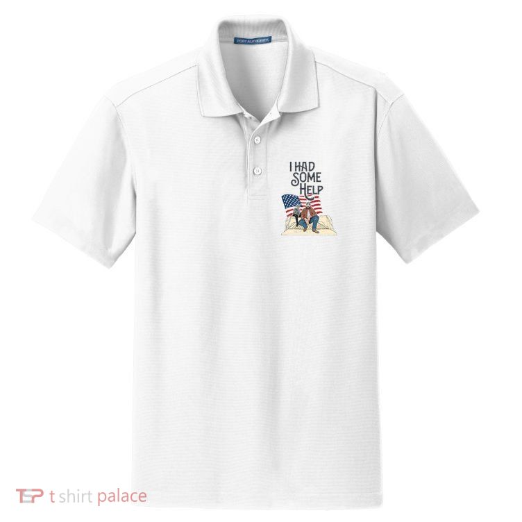 I Had Some Help Malone Post Dry Zone Grid Polo