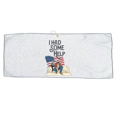 I Had Some Help Malone Post Large Microfiber Waffle Golf Towel