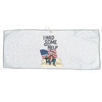 I Had Some Help Malone Post Large Microfiber Waffle Golf Towel