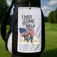 I Had Some Help Malone Post Golf Towel