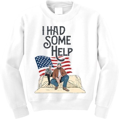 I Had Some Help Malone Post Kids Sweatshirt