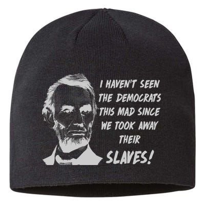 I Haven't Seen Democrats This Mad Since We Took Away Their Slaves With A Lincoln Sustainable Beanie