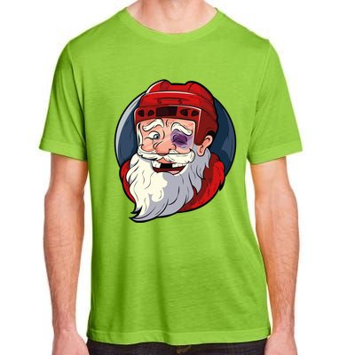 Ice Hockey Santa Claus Goalie Coach Christmas Gift Adult ChromaSoft Performance T-Shirt