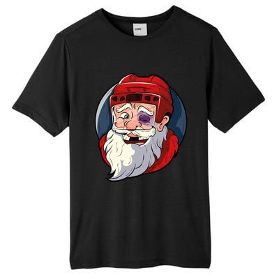 Ice Hockey Santa Claus Goalie Coach Christmas Gift Tall Fusion ChromaSoft Performance T-Shirt