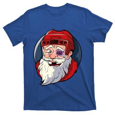 Ice Hockey Santa Claus Goalie Coach Christmas Gift T-Shirt