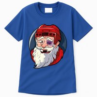 Ice Hockey Santa Claus Goalie Coach Christmas Gift Tall T-Shirt