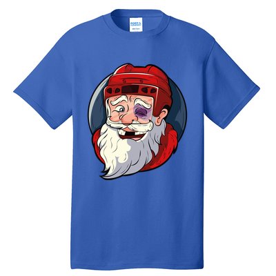 Ice Hockey Santa Claus Goalie Coach Christmas Gift Tall T-Shirt