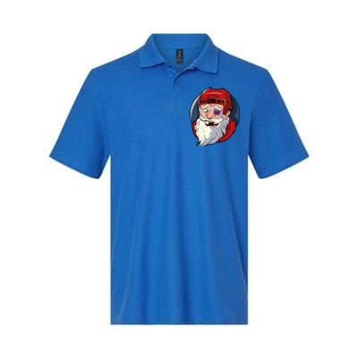 Ice Hockey Santa Claus Goalie Coach Christmas Gift Softstyle Adult Sport Polo