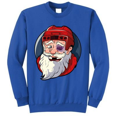 Ice Hockey Santa Claus Goalie Coach Christmas Gift Tall Sweatshirt