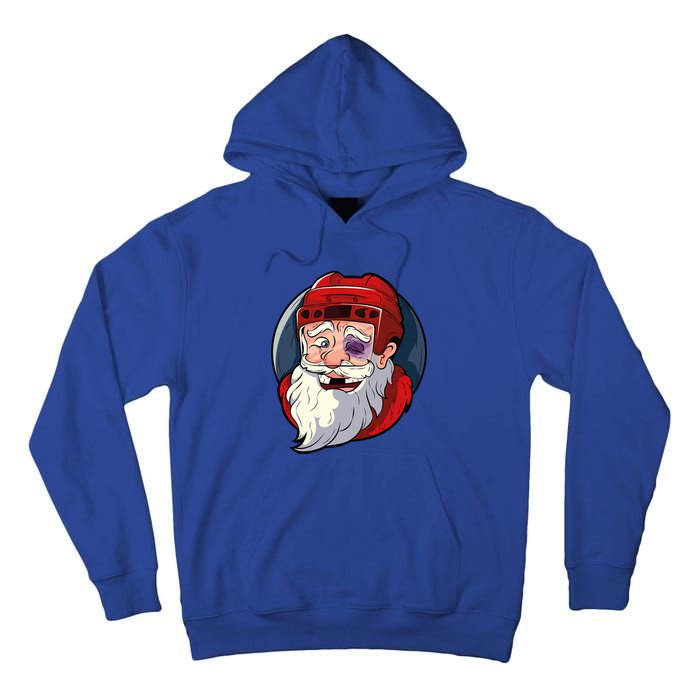 Ice Hockey Santa Claus Goalie Coach Christmas Gift Tall Hoodie