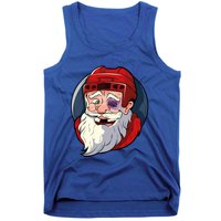 Ice Hockey Santa Claus Goalie Coach Christmas Gift Tank Top