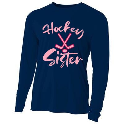 Ice Hockey Sister Fan Wo Girl Cooling Performance Long Sleeve Crew