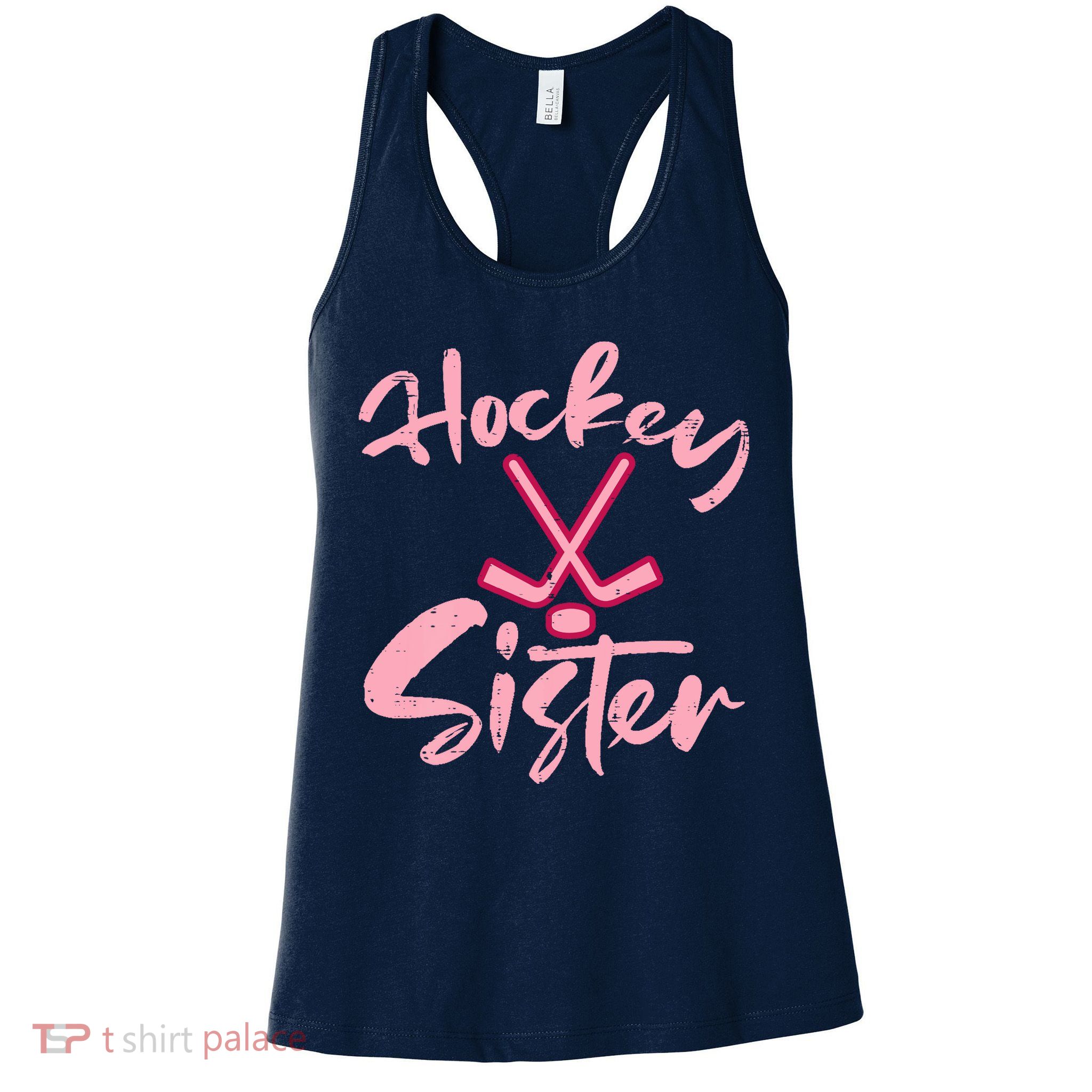 Ice Hockey Sister Fan Wo Girl Womens Tank Top