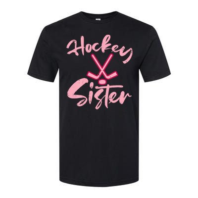 Ice Hockey Sister Fan Wo Girl Softstyle CVC T-Shirt