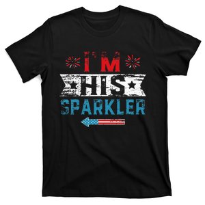 Im His Sparkler His And Her 4th Of July Matching Couples T-Shirt