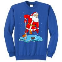 Ice Hockey Santa Claus Christmas Player Coach Team Dad Gift Sweatshirt