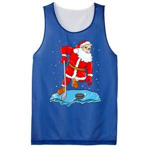 Ice Hockey Santa Claus Christmas Player Coach Team Dad Gift Mesh Reversible Basketball Jersey Tank