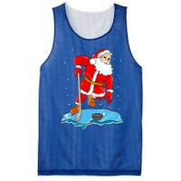 Ice Hockey Santa Claus Christmas Player Coach Team Dad Gift Mesh Reversible Basketball Jersey Tank