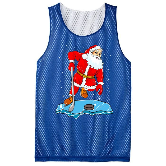 Ice Hockey Santa Claus Christmas Player Coach Team Dad Gift Mesh Reversible Basketball Jersey Tank