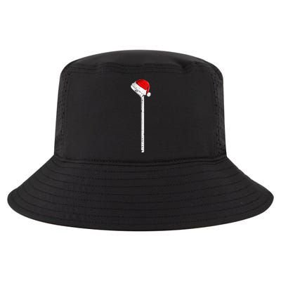 Ice Hockey Stick Santa Hat Christmas Gift Cool Comfort Performance Bucket Hat