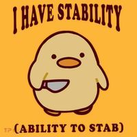 I Have Stability Ability To Stab Pom Pom 12in Knit Beanie