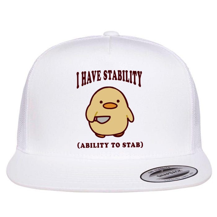 I Have Stability Ability To Stab Flat Bill Trucker Hat