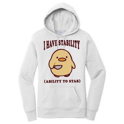 I Have Stability Ability To Stab Women's Pullover Hoodie