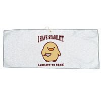I Have Stability Ability To Stab Large Microfiber Waffle Golf Towel